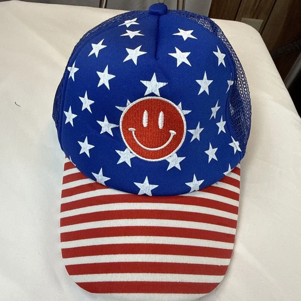 SHEIN Hat Stars And Stripes Red White And Blue NWOT - Picture 2 of 11